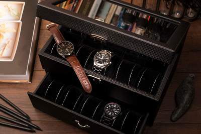 Boite a montre en cuir Image