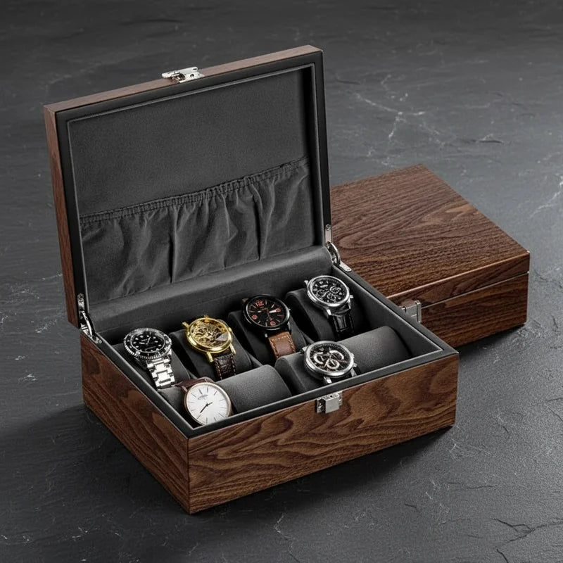 Boite 10 Montres Compartiments Larges - rangement montres | Boites Lefiguet