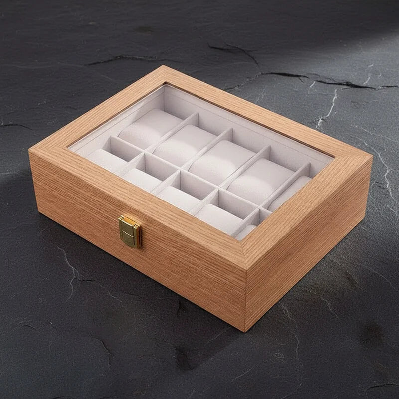 Boite a Montre Bois Luxueux 10 slots - rangement montres, en bois | Boites Lefiguet
