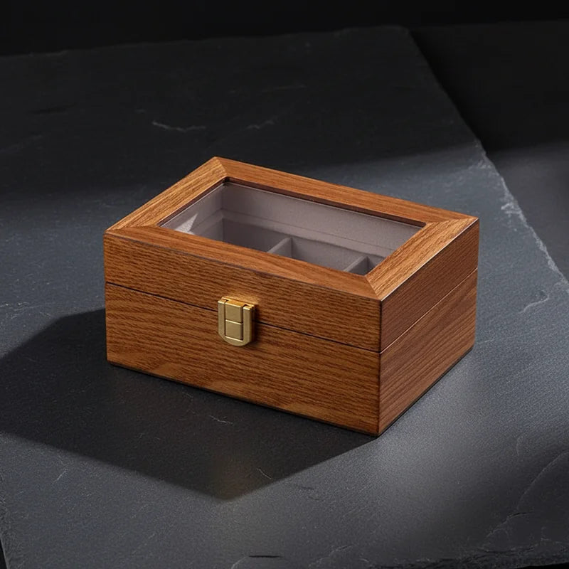 Boite a Montre Bois Luxueux 3 slots - rangement montres, en bois | Boites Lefiguet