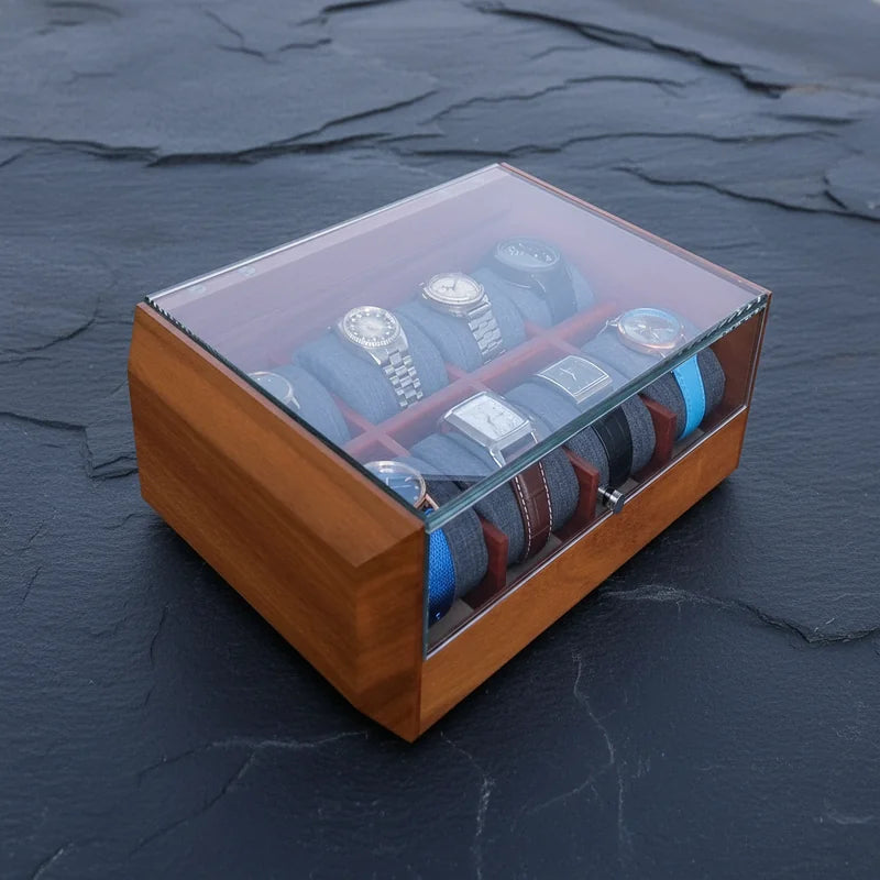 Boite à montre Luxueuse Gravée 8 slots - rangement montres | Boites Lefiguet
