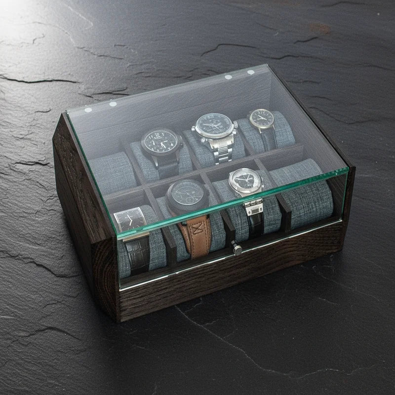 Boite à montre Personnalisable 8 slots - Robustesse - rangement montres | Boites Lefiguet