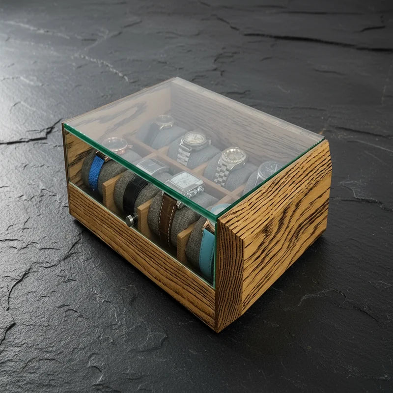 Boite à montre Personnalisable 8 slots - Robustesse - rangement montres | Boites Lefiguet