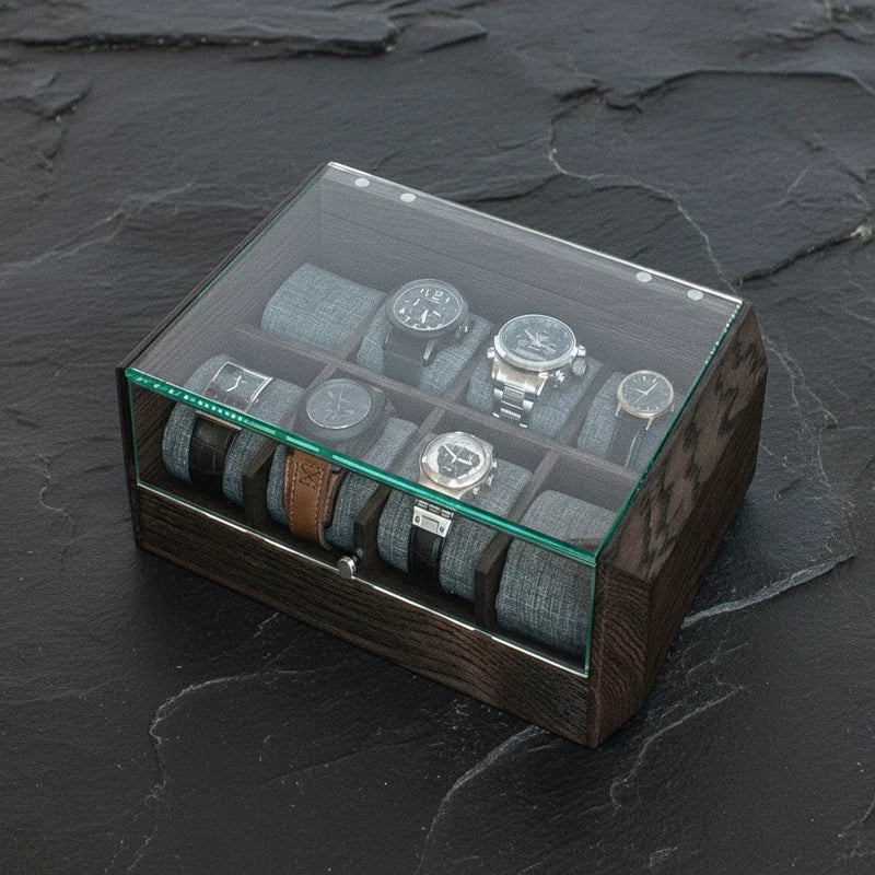 Boite à montre Personnalisable 8 slots - Robustesse - rangement montres | Boites Lefiguet