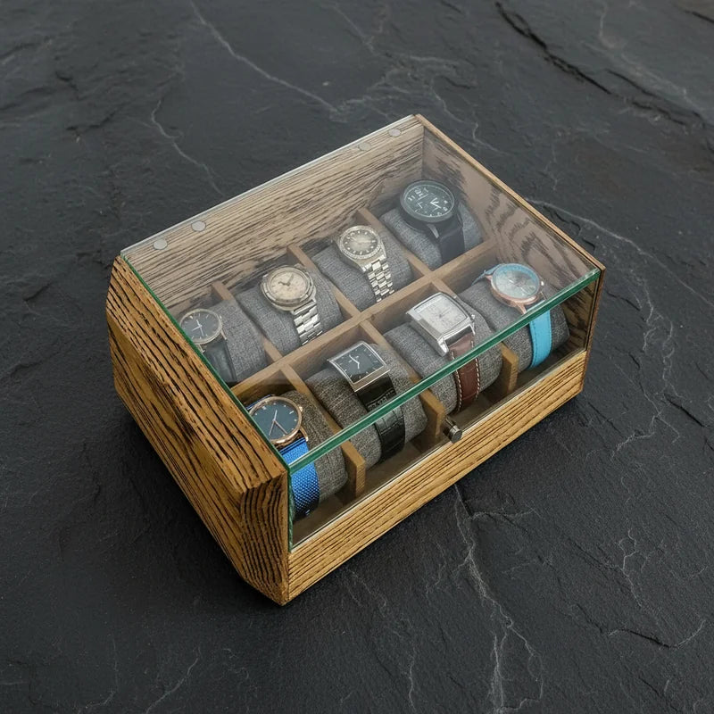 Boite à montre Personnalisable 8 slots - Robustesse - rangement montres | Boites Lefiguet
