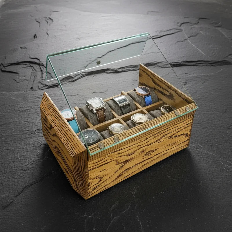 Boite à montre Personnalisable 8 slots - Robustesse - rangement montres | Boites Lefiguet