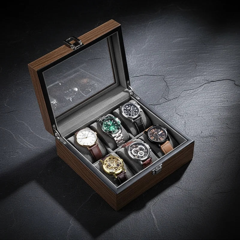 Boite A Montres 8 Emplacements - rangement montres | Boites Lefiguet