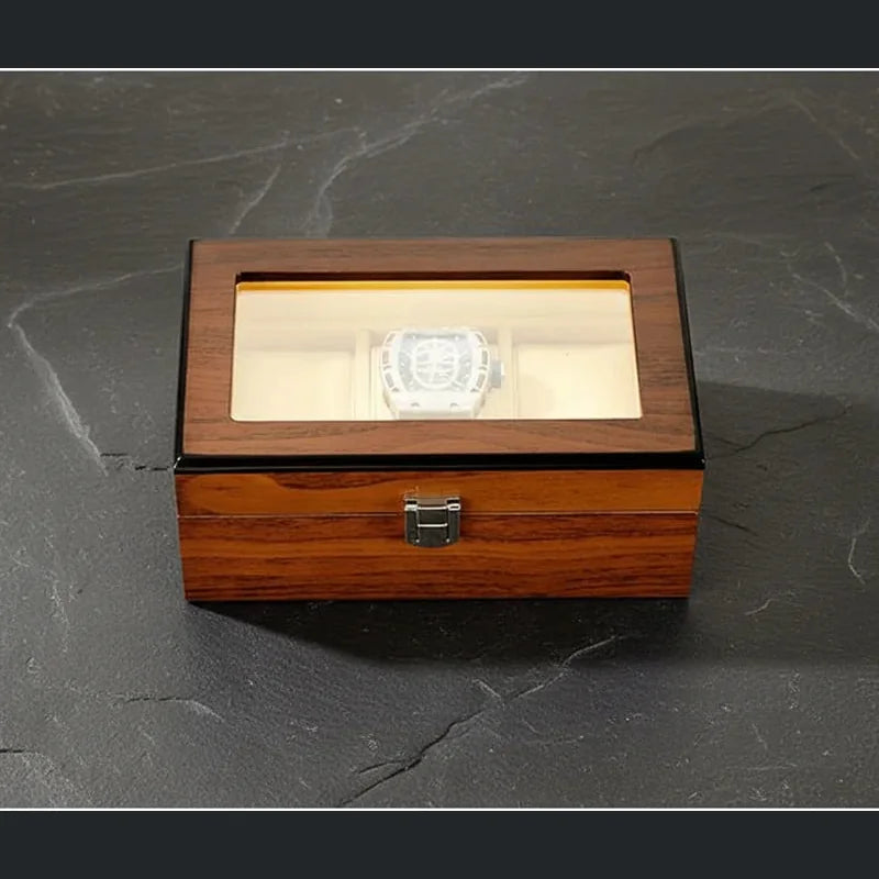 Boite à montres Vintage en Bois 3 slots - rangement montres, en bois | Boites Lefiguet