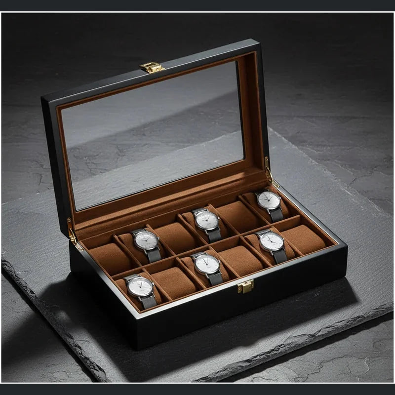 Boite de rangement pour montres 12 Slots - rangement montres | Boites Lefiguet