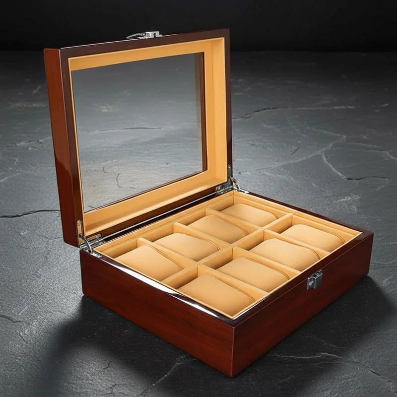 Boite de rangement pour montres 8 Slots - rangement montres | Boites Lefiguet