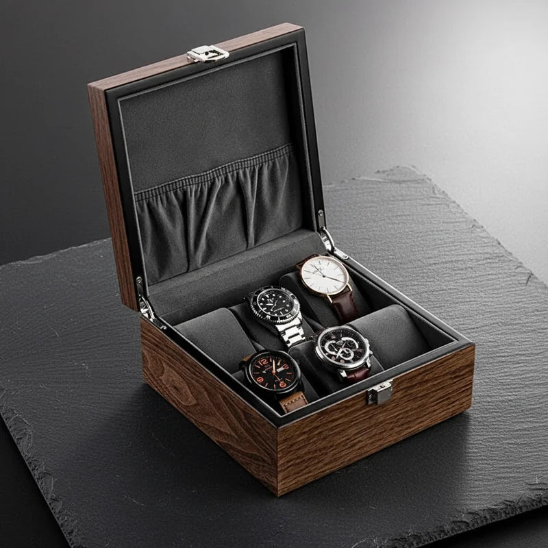 Boite Pour 6 montres - rangement montres | Boites Lefiguet
