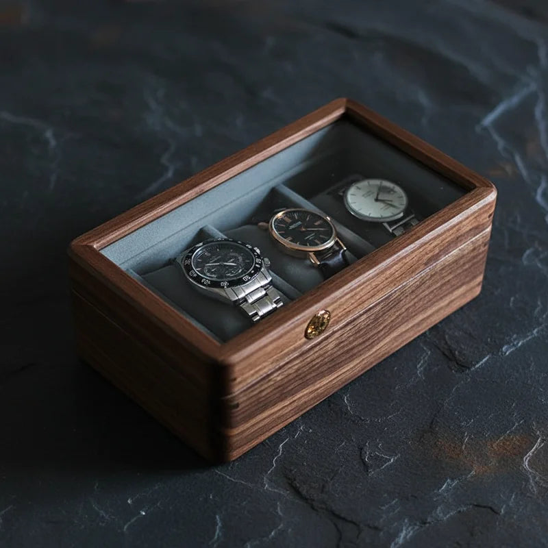Boite Rangement Montre Homme Bois - rangement montres, en bois | Boites Lefiguet