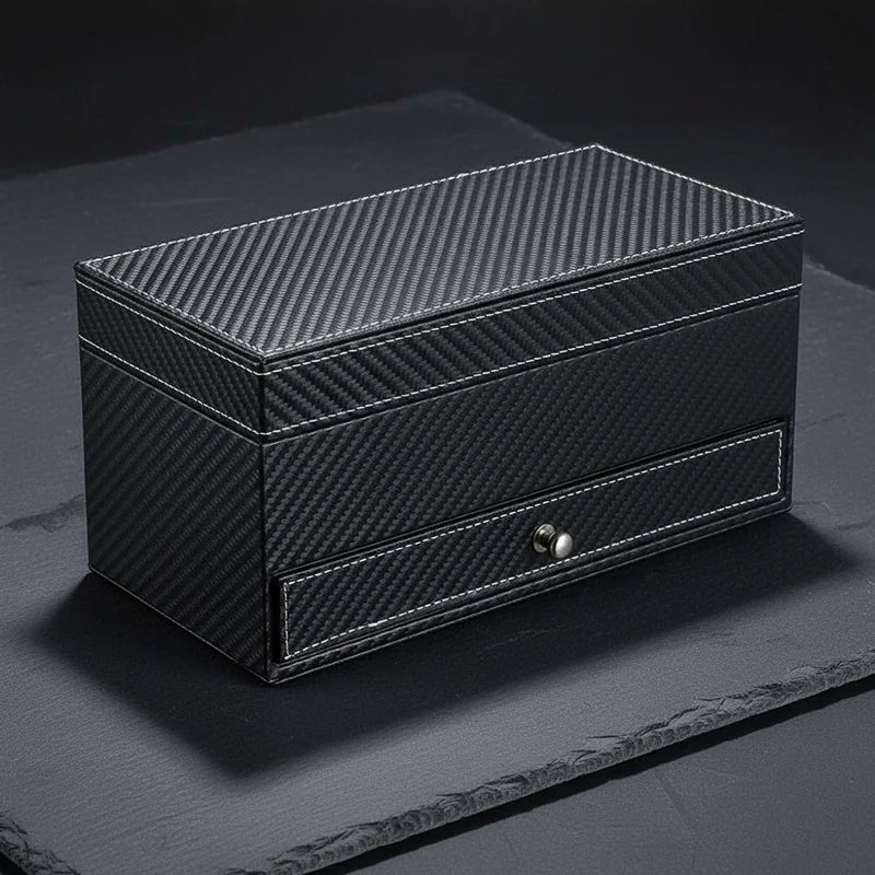 Coffret montre en cuir blanc - rangement montres, en cuir | Boites Lefiguet