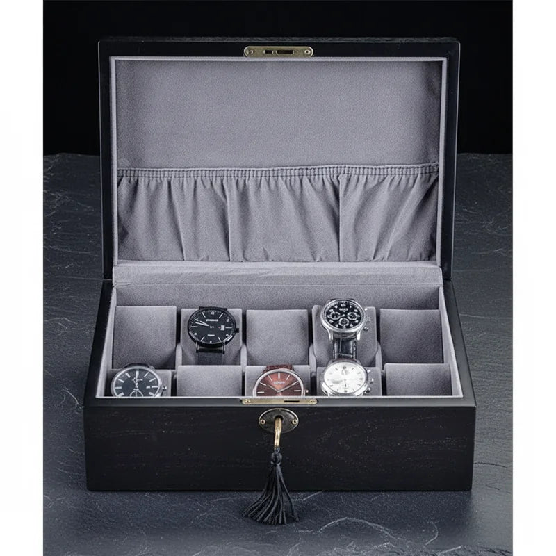 Coffret Rangement 10 Montres - rangement montres | Boites Lefiguet