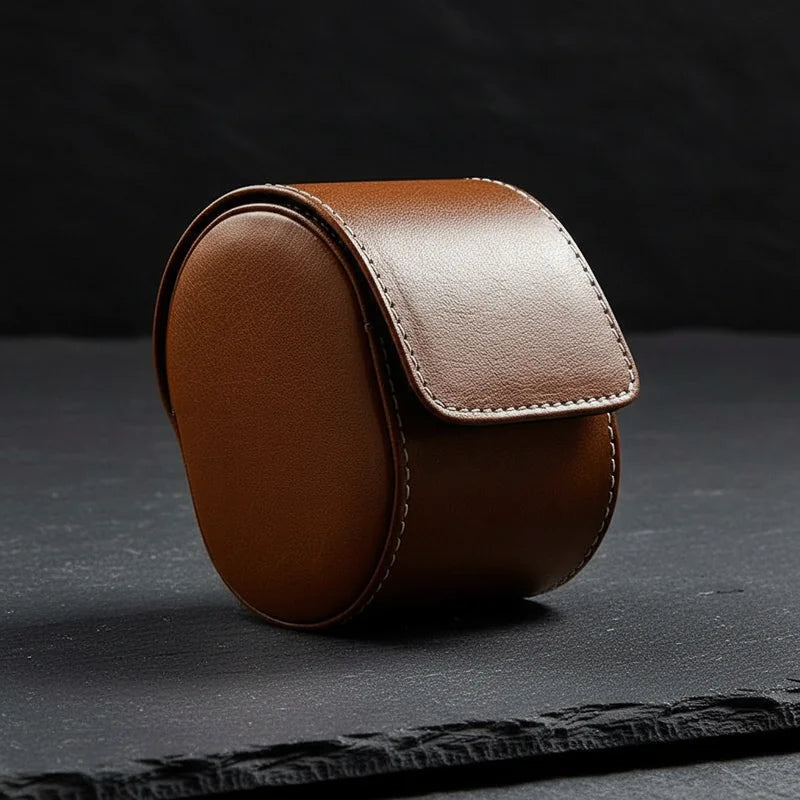 Etui de voyage pour montre marron 1 Slot - rangement montres, de voyage | Boites Lefiguet