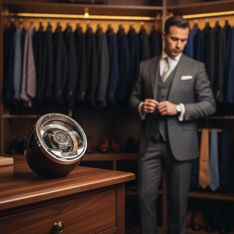 Remontoir montre boitier simple 1 Slots - lifestyle luxe | Boites Lefiguet