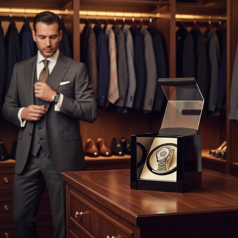 Remontoir montre auto en Bois 1 Slots - lifestyle luxe | Boites Lefiguet