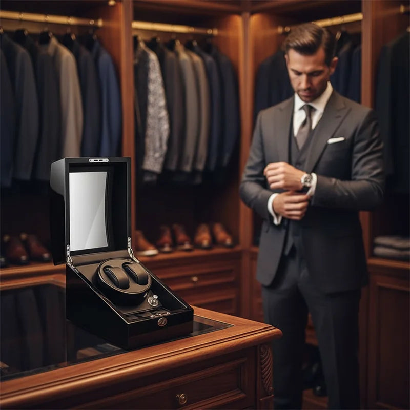 Remontoir pour montres automatiques design 2 Slots - lifestyle luxe | Boites Lefiguet