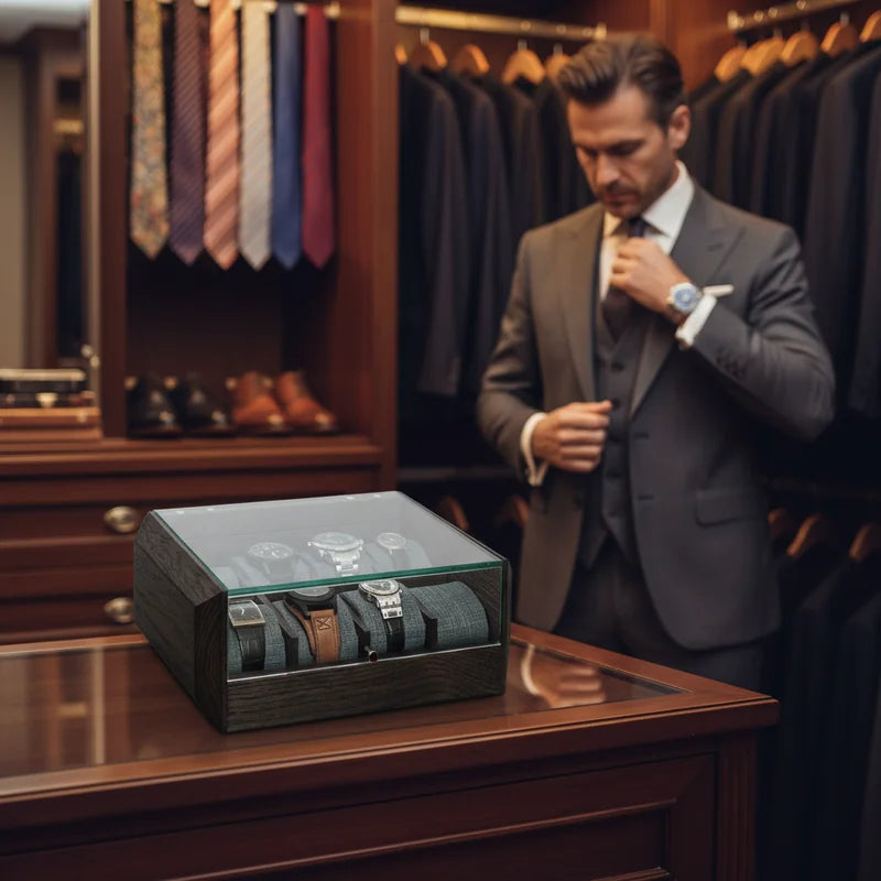 Boite à montre Personnalisable 8 slots - Robustesse - lifestyle luxe | Boites Lefiguet