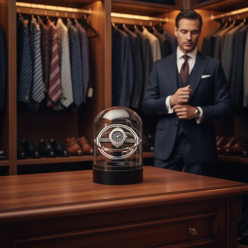 Remontoir gyroscopique - lifestyle luxe | Boites Lefiguet