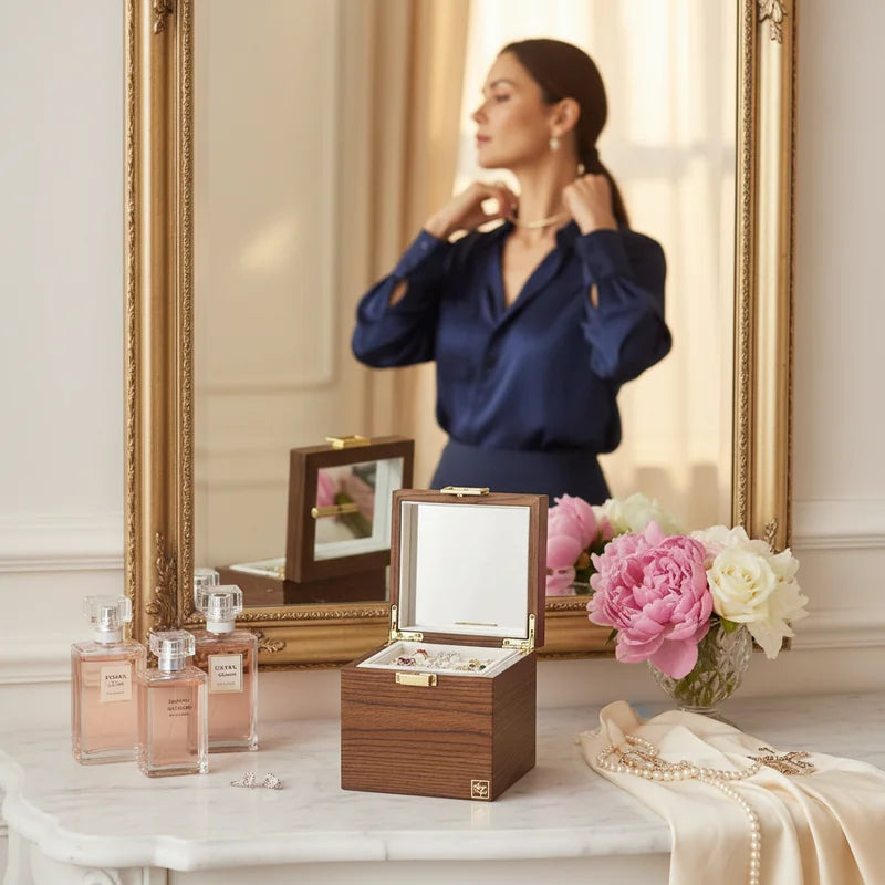 Boite à Bijoux Avec Miroir - lifestyle raffinement | Boites Lefiguet