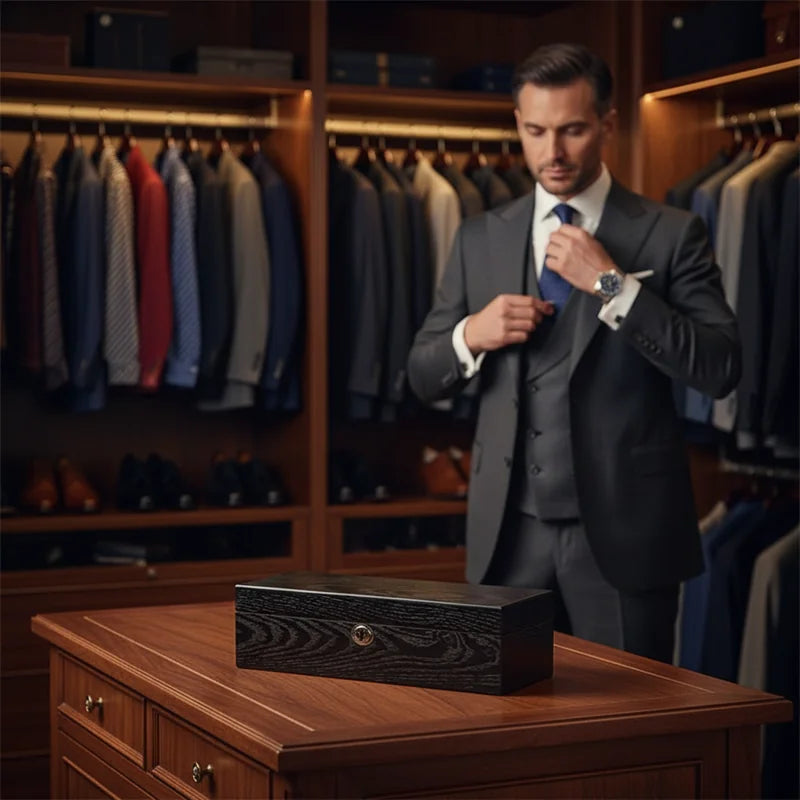 Coffret Rangement 6 Montres - lifestyle luxe | Boites Lefiguet