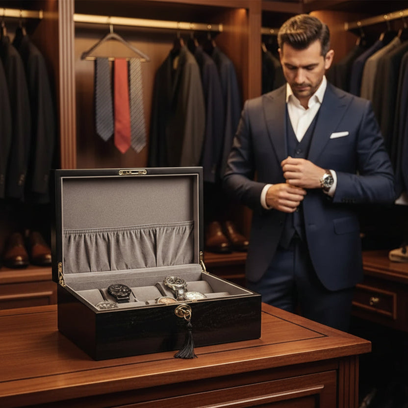 Coffret Rangement 10 Montres - lifestyle luxe | Boites Lefiguet