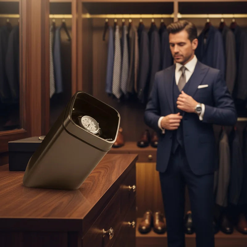 Remontoir Montre Silencieux - lifestyle luxe | Boites Lefiguet