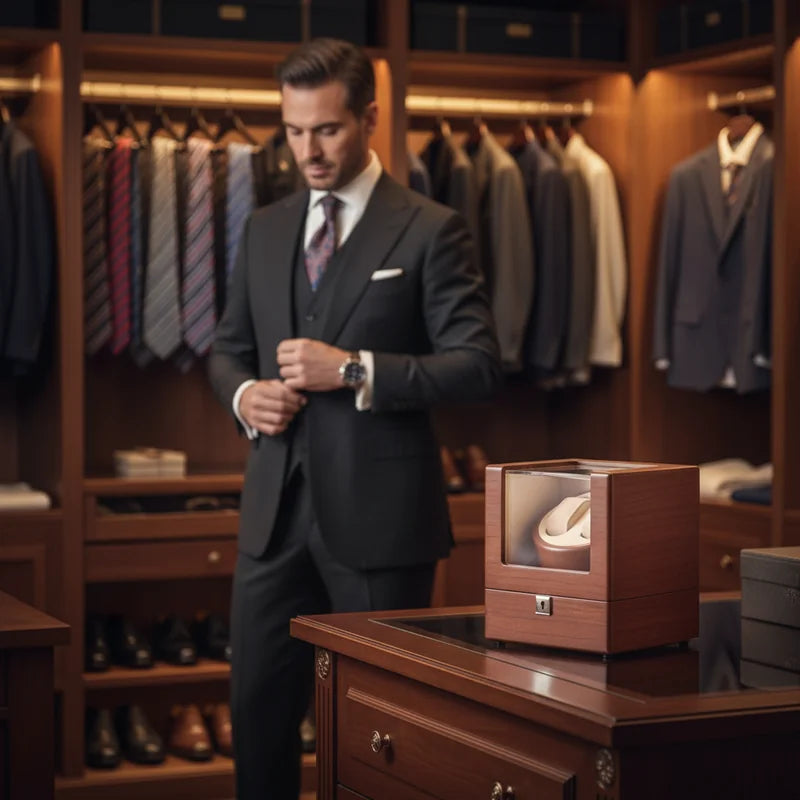 Remontoir Double Montre Automatique - lifestyle luxe | Boites Lefiguet