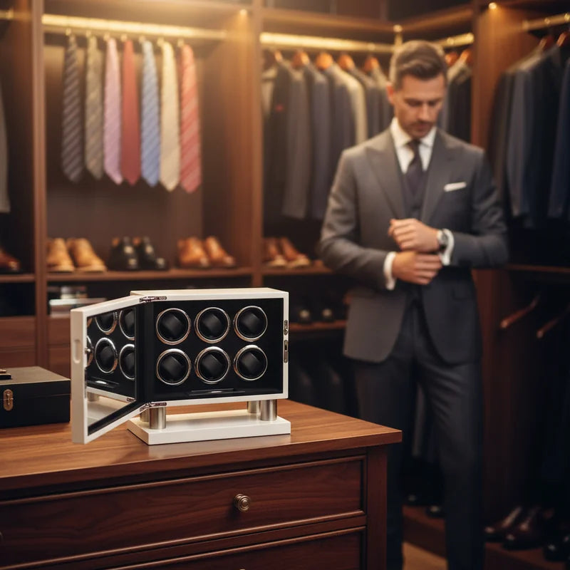 Remontoir Montre Mécanique 6 emplacements - lifestyle luxe | Boites Lefiguet