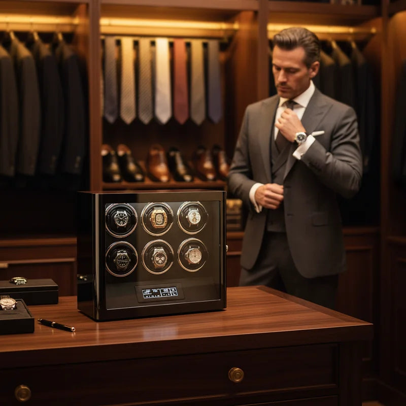 Remontoir 6 Montres - lifestyle luxe | Boites Lefiguet