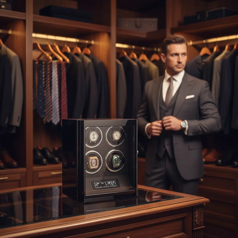 Remontoir 4 Montres - lifestyle luxe | Boites Lefiguet