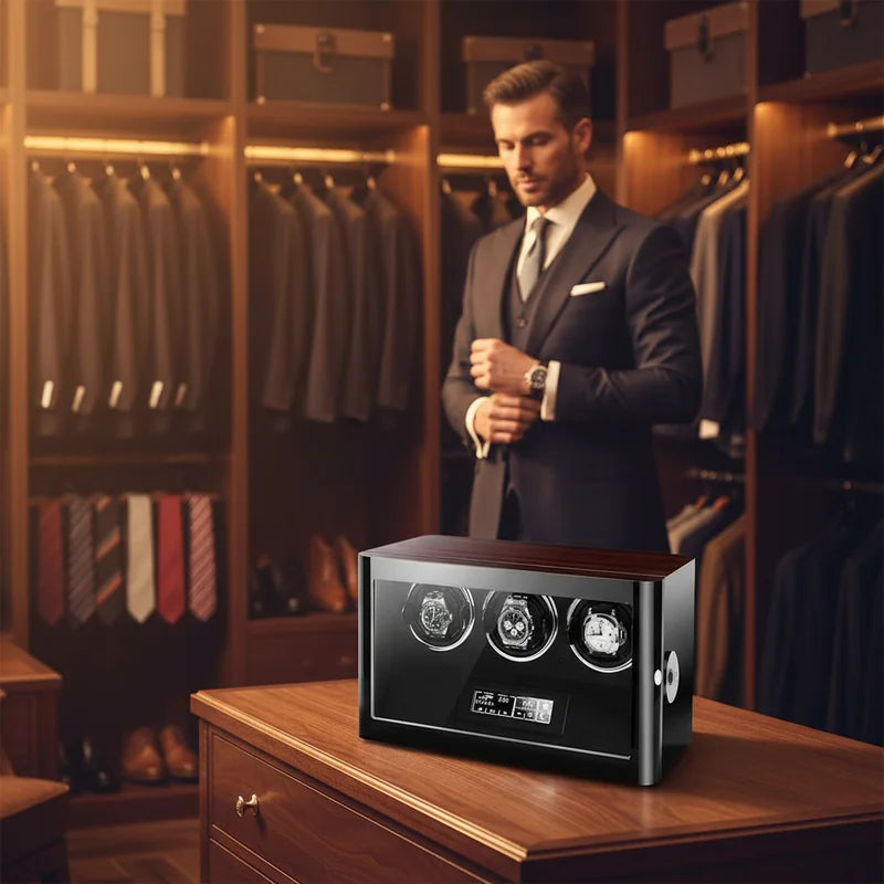 Remontoir 3 Montres - lifestyle luxe | Boites Lefiguet