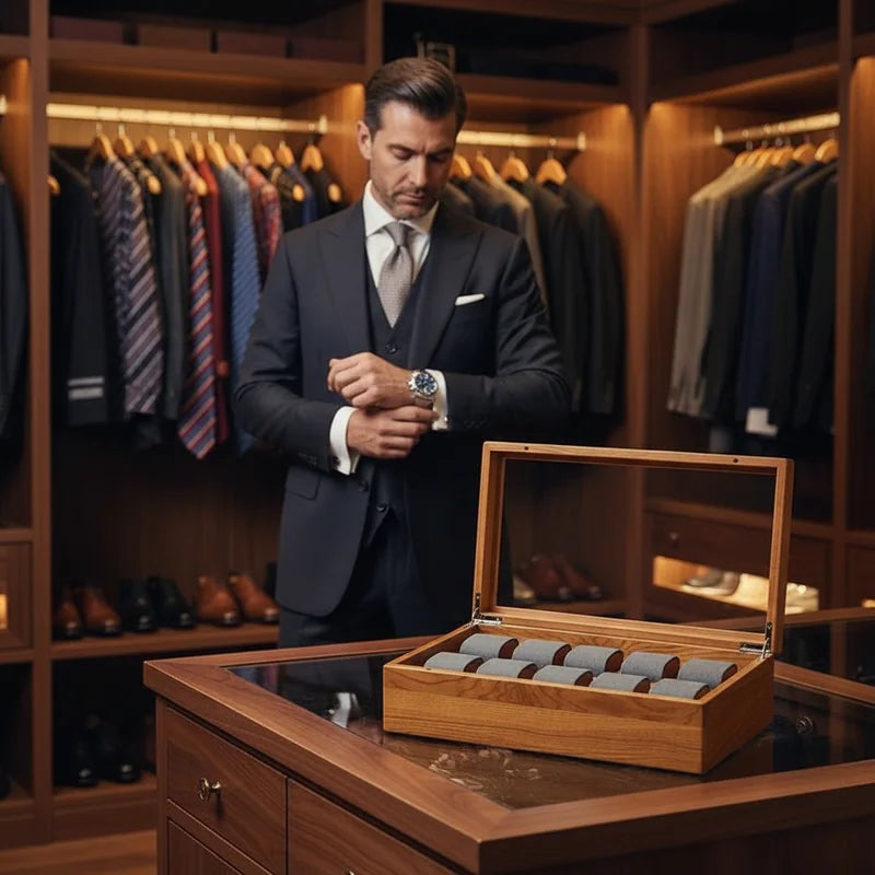 Coffret 10 Montres - lifestyle luxe | Boites Lefiguet