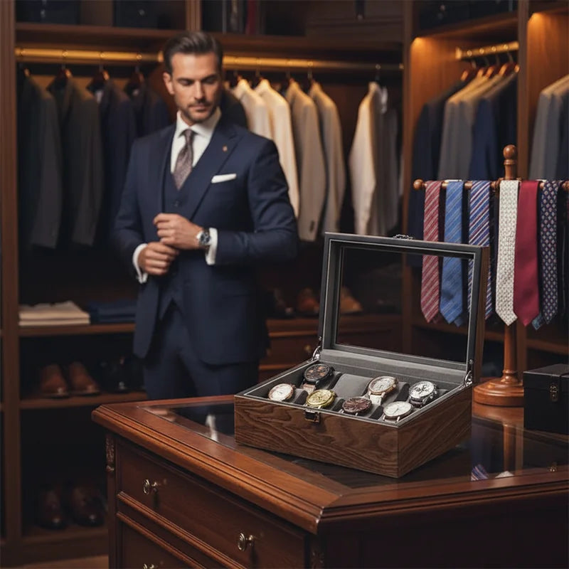 Boite Pour 10 Montres - lifestyle luxe | Boites Lefiguet