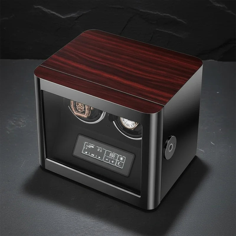 Remontoir 2 Montres vue plongeante - rangement montres | Boites Lefiguet