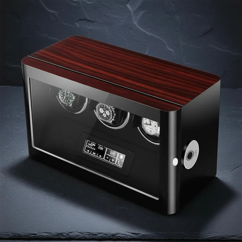 Remontoir 3 Montres vue plongeante - rangement montres | Boites Lefiguet