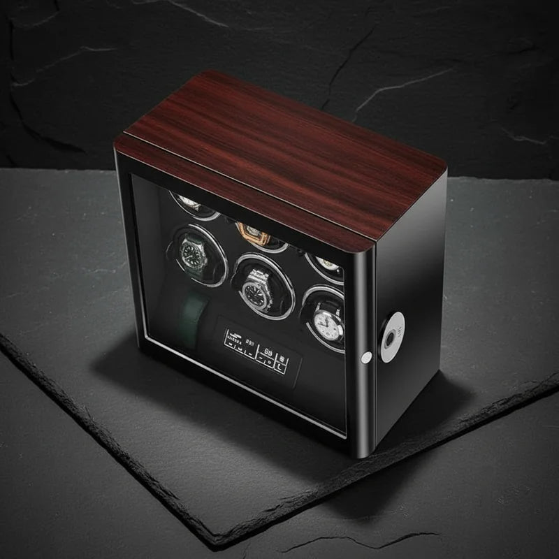 Remontoir 6 Montres vue plongeante - rangement montres | Boites Lefiguet