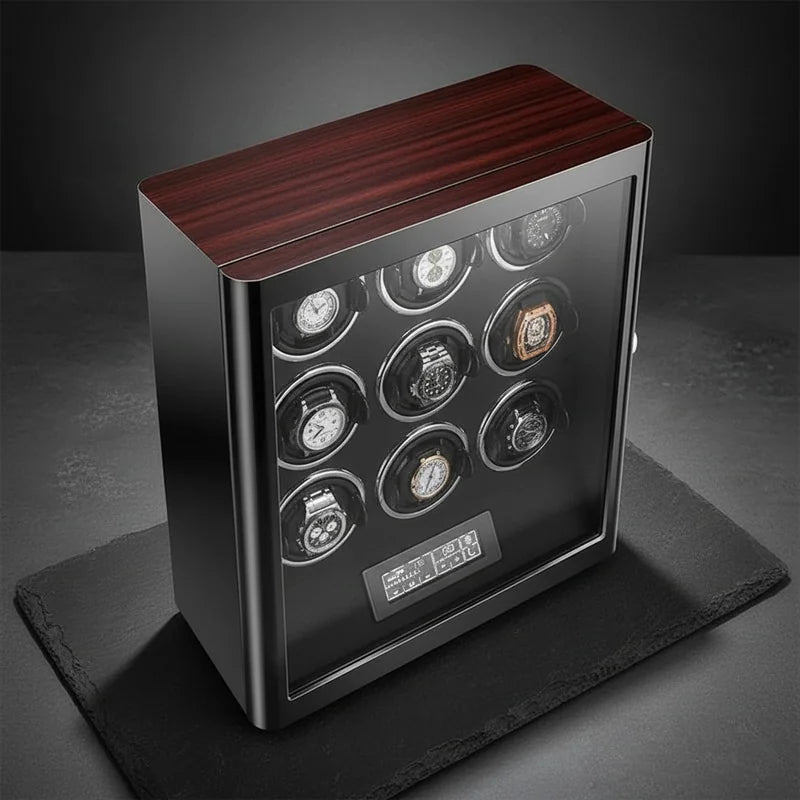 Remontoir 9 Montres vue plongeante - rangement montres | Boites Lefiguet