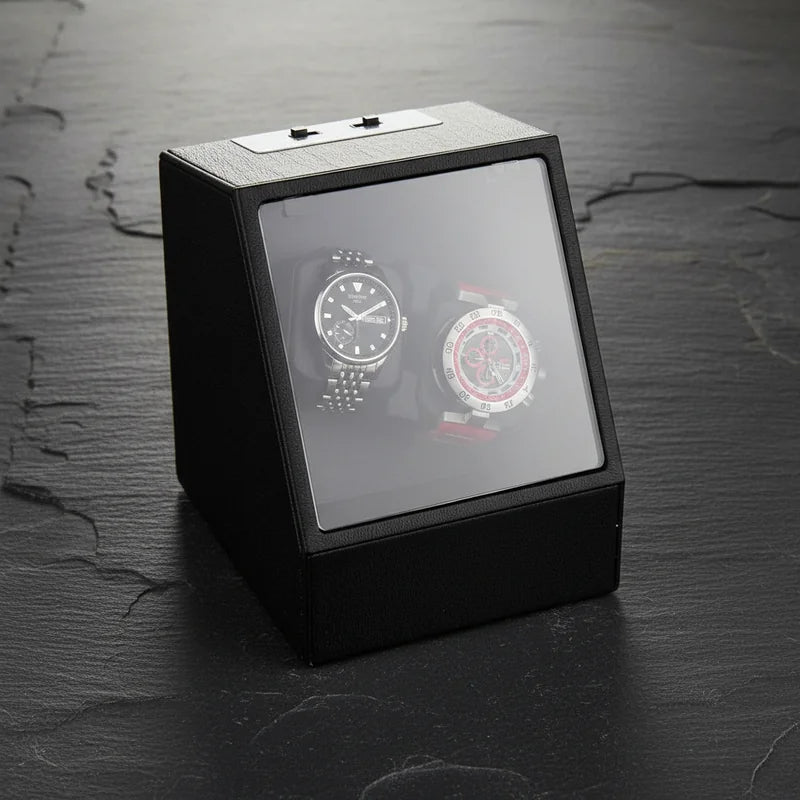 Remontoir à montres automatiques croco 2 Slots - rangement montres | Boites Lefiguet