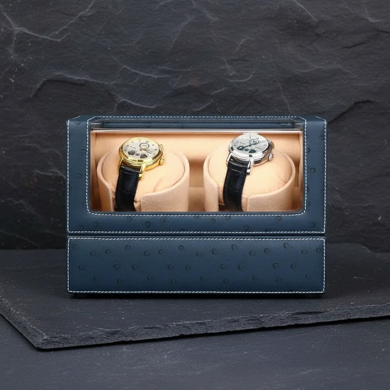 Remontoir De Montre Bleu 2 Slots - rangement montres | Boites Lefiguet