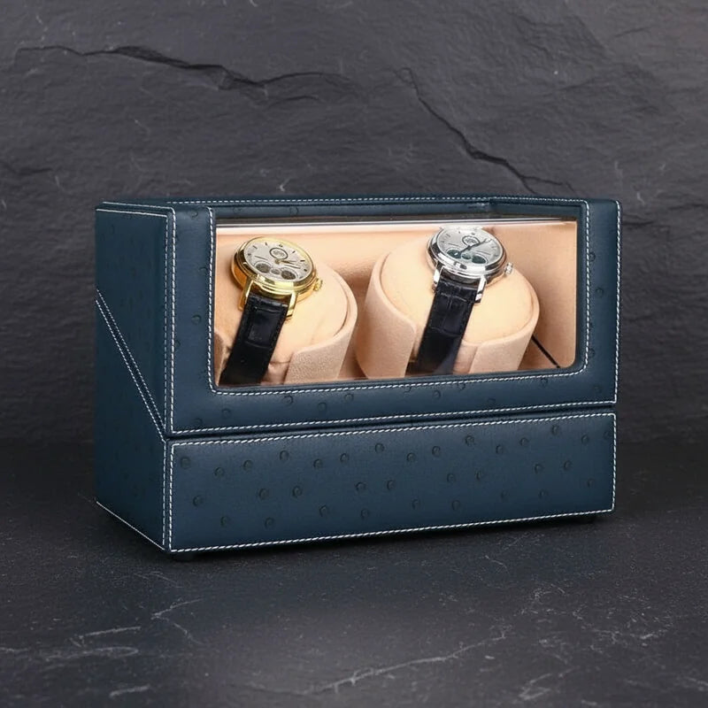 Remontoir De Montre Bleu 2 Slots - rangement montres | Boites Lefiguet