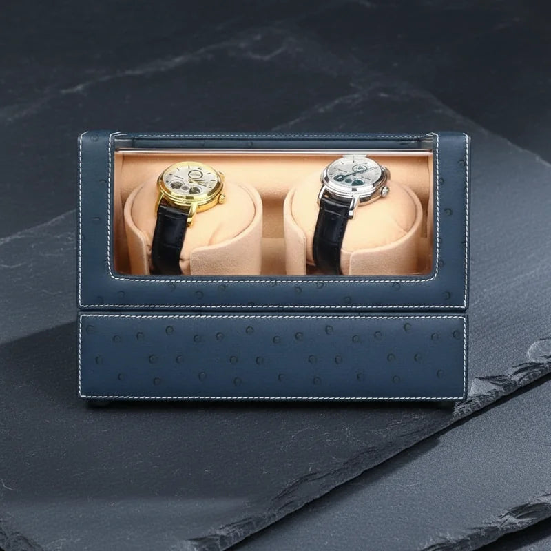 Remontoir De Montre Bleu 2 Slots - rangement montres | Boites Lefiguet