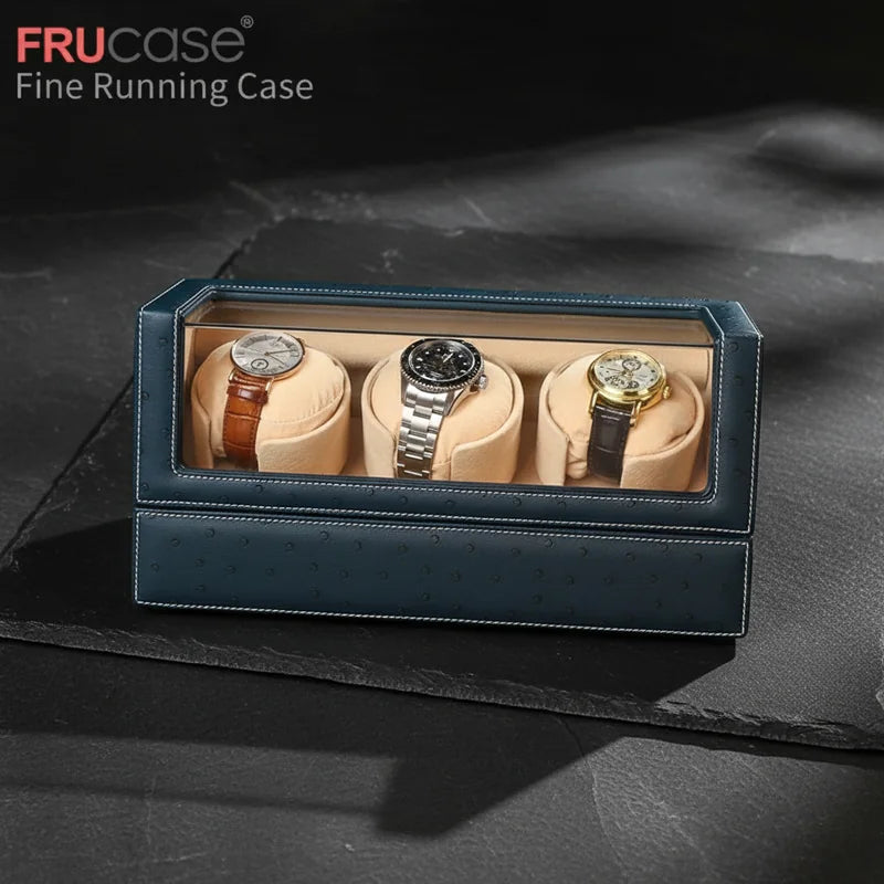 Remontoir De Montre Bleu 3 Slots - rangement montres | Boites Lefiguet