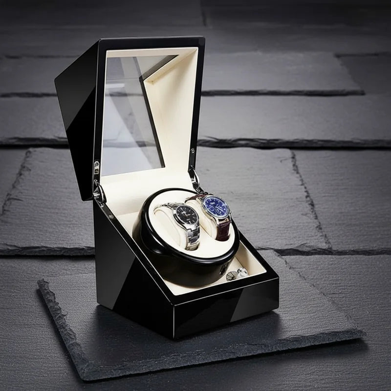 Remontoir montre automatique à LED 2 Slots - rangement montres | Boites Lefiguet
