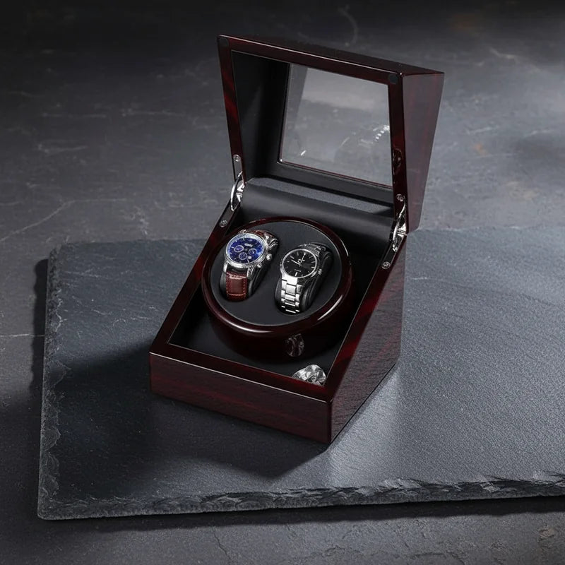 Remontoir montre automatique à LED 2 Slots - rangement montres | Boites Lefiguet