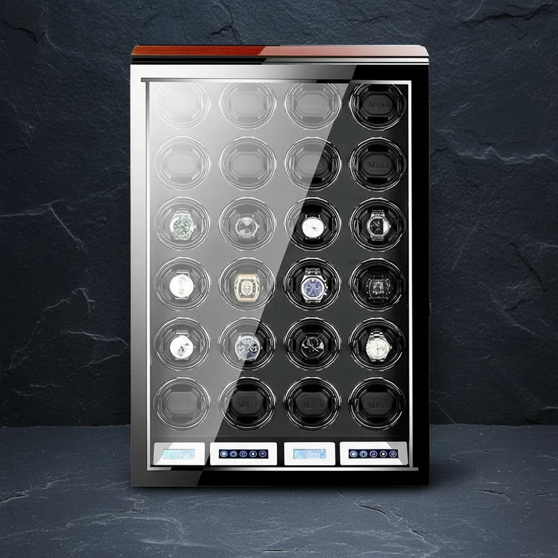 Remontoir montre automatique Bois Laqué 24 Slots - rangement montres, en bois | Boites Lefiguet