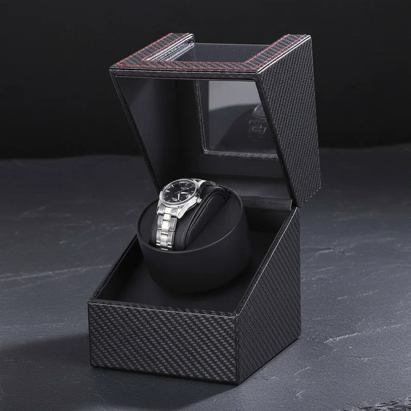 Remontoir montre automatique Carbone 1 Slots - rangement montres | Boites Lefiguet