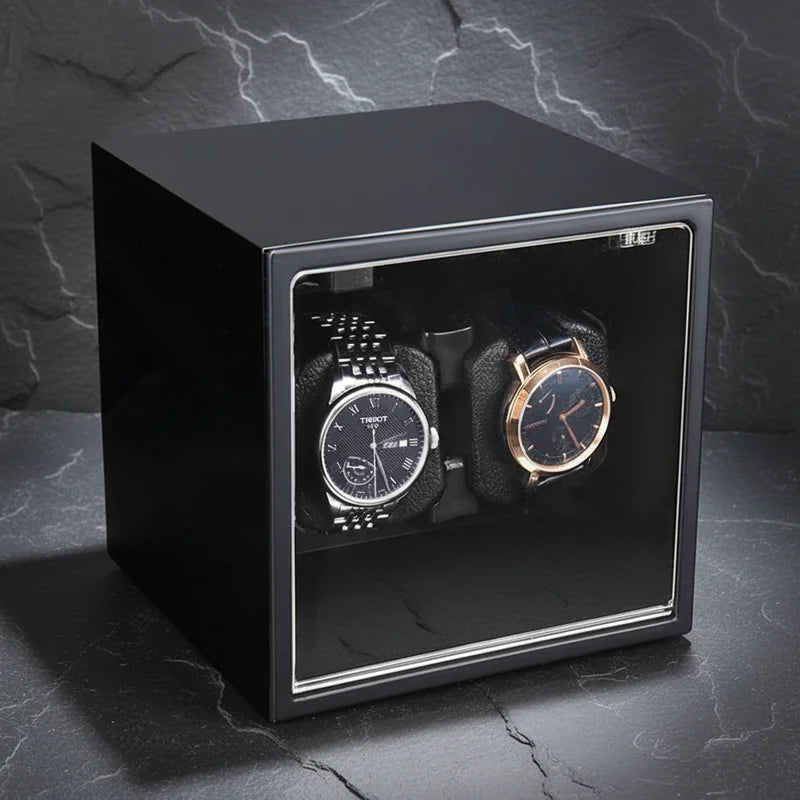 Remontoir montre automatique Cube 2 Slots - rangement montres | Boites Lefiguet