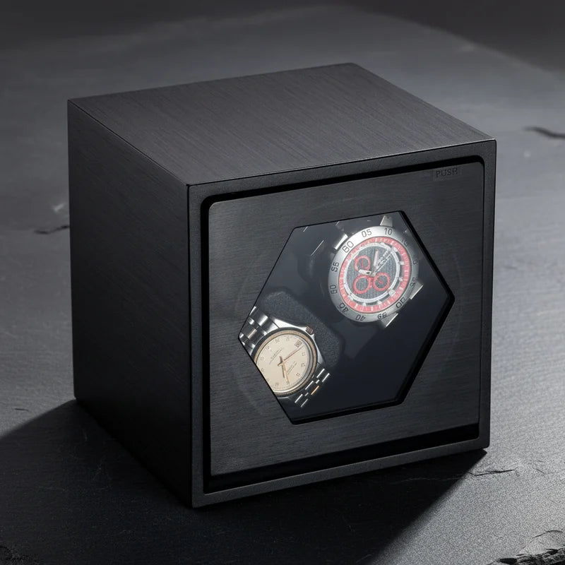 Remontoir montre automatique Cube 2 Slots - rangement montres | Boites Lefiguet
